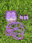 Purple Bow Charger Cable Protector - 2