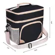 Insulated Lunch Box Bag with 3 Sections - 3