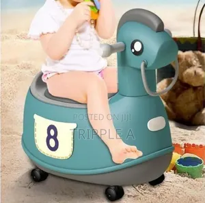 Yellow Rotating Horse Potty Training Seat
