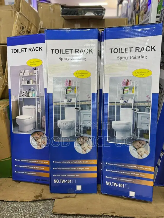 3-Tier Metal Over-the-Toilet Storage Rack - 1