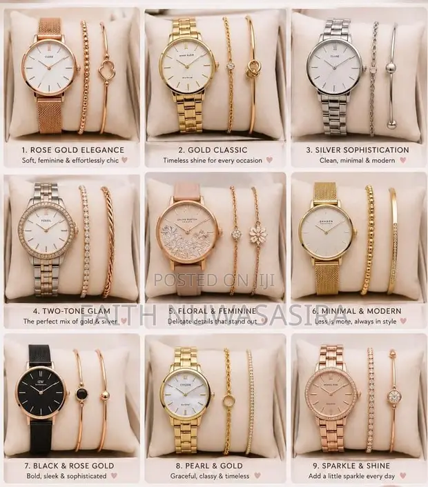 Ladies Watches with Matching Bracelets - 1