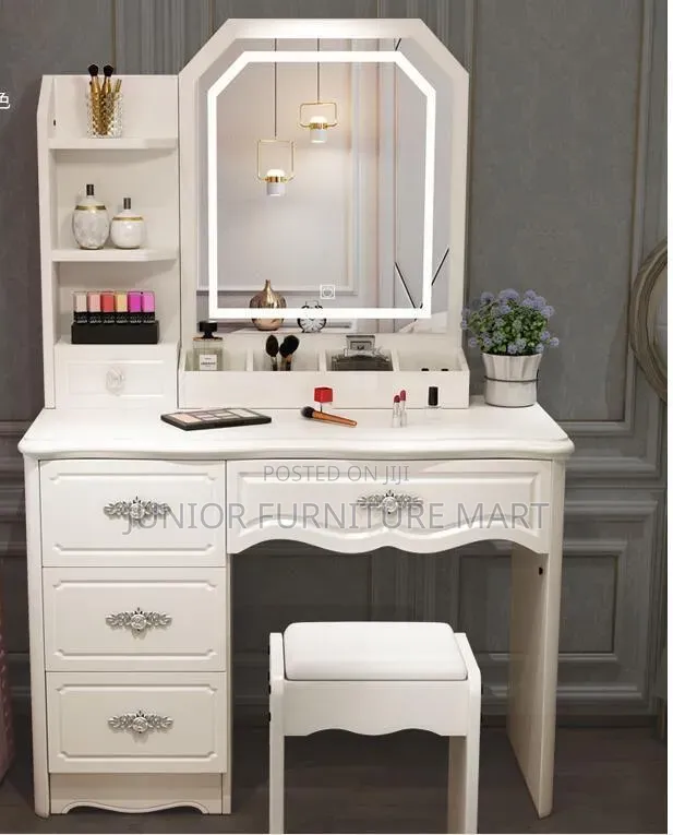 Modern Makeup Table with Chair - 1