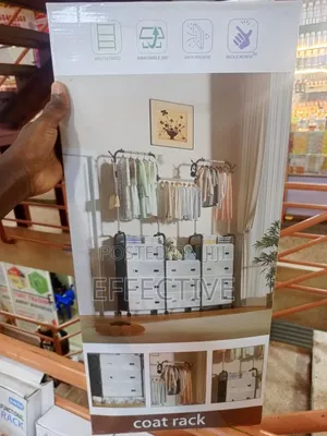 3-in-1 Coat Rack and Storage Organizer