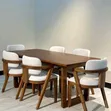 Modern 6-Seater Dining Set with Soft Backrest - 2