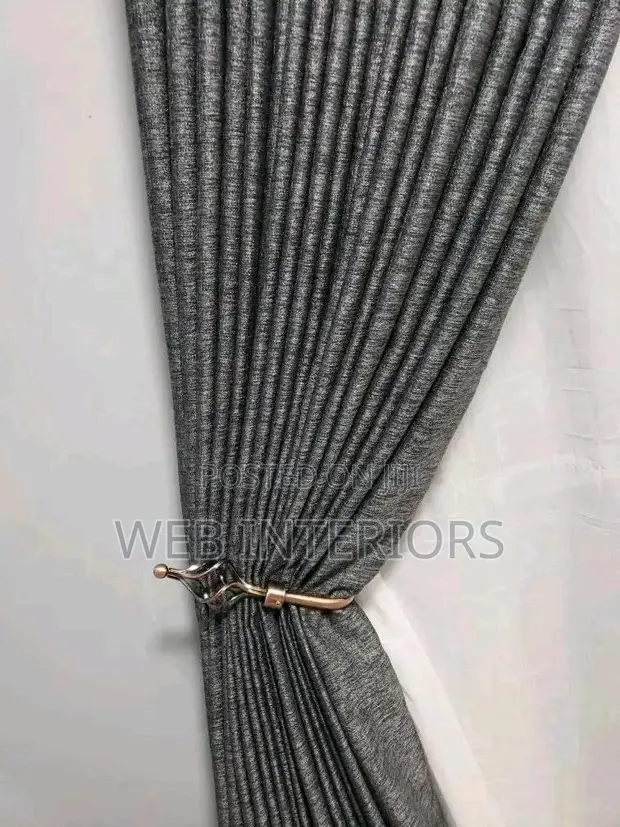 Heavy Blue Curtains Per Meter - 1