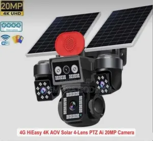 AOV 4-Lens Solar PTZ AI Security Camera