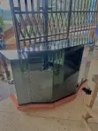 Brand New Glass Podium with Wooden Base - 1
