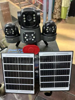 4 Lens Solar Alarm Camera with 360° Coverage