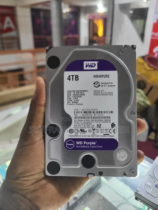WD 4TB Hard Drive - Used - 1