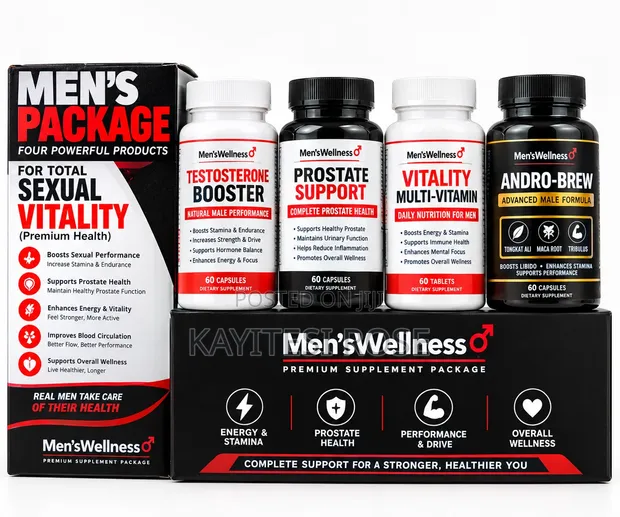 Men's Health & Vitality Booster - Testosterone Support - 1