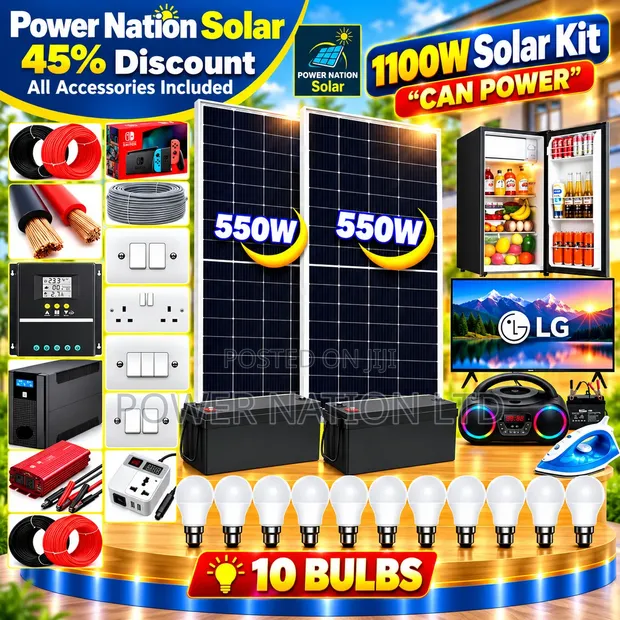 1100W Massive Clean Energy Solar System Full Kit - 1