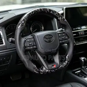Carbon Fiber Steering Wheel with LED Lights for Toyota Cars