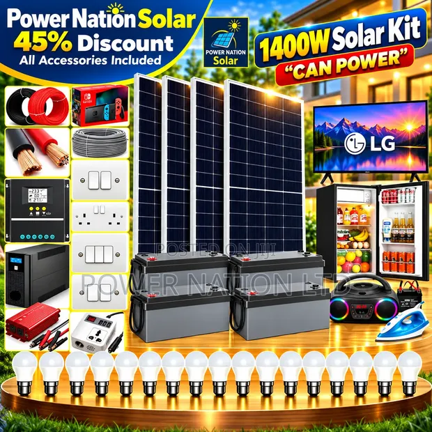 1400W Massive Clean Energy Solar System Full Kit - 1