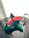Green Ladies Slingback Low Heel Office Shoes - 1