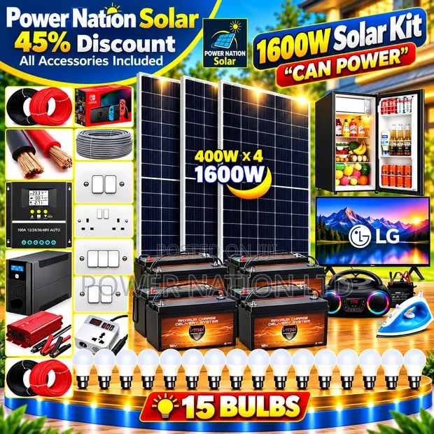 1600W Massive Clean Energy Solar System Full Kit - 1