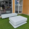 6ft White TV Stand & Center Table Combo - 1