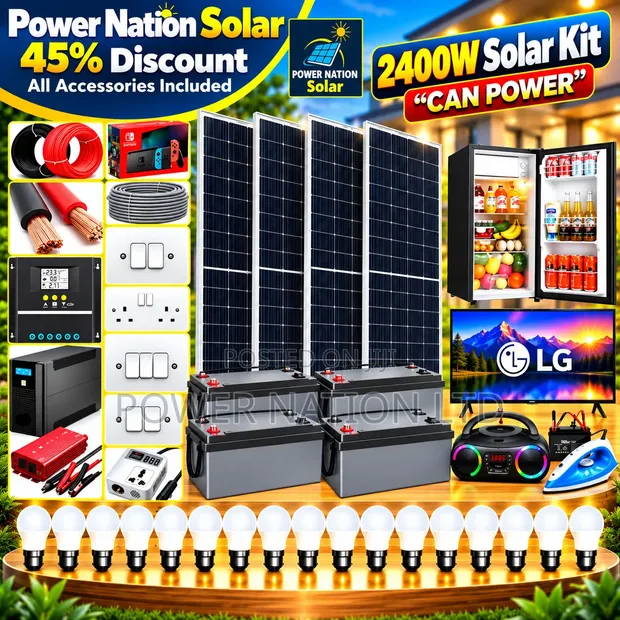 2400W Massive Clean Energy Solar System Full Kit - 1