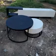 Wooden TV Stand + Glass Center Table Combo - 1