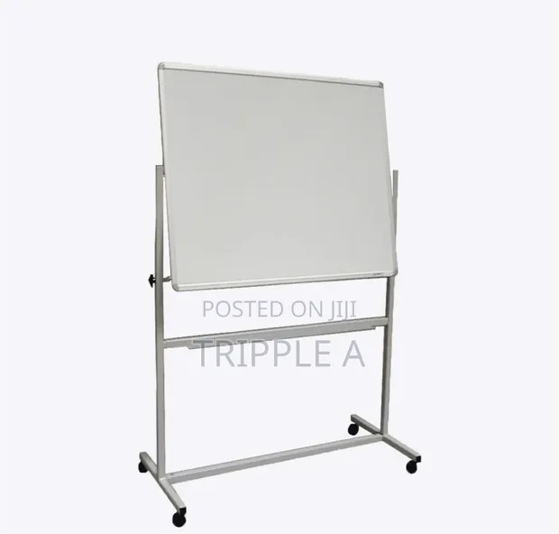 90x120cm Whiteboard with Stand, Markers, and Erasers - 1