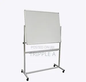 90x120cm Whiteboard with Stand, Markers, and Erasers