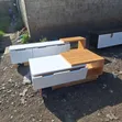 Wooden TV Stand + Glass Center Table Combo - 2