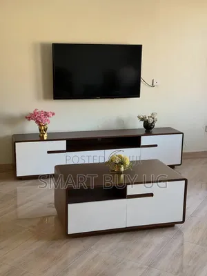 Wooden TV Stand and Center Table Combo