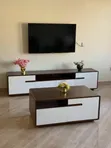 Wooden TV Stand and Center Table Combo - 1