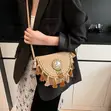 Bohemian Beaded Fringe Crossbody Bag - 3