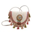 Bohemian Beaded Fringe Crossbody Bag - 4