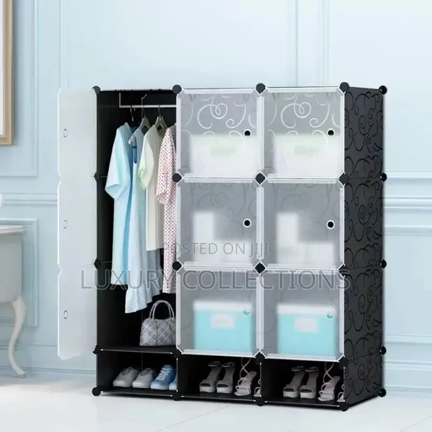 3-Column Plastic Storage Cabinet - 1