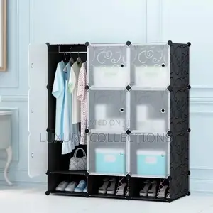 3-Column Plastic Storage Cabinet