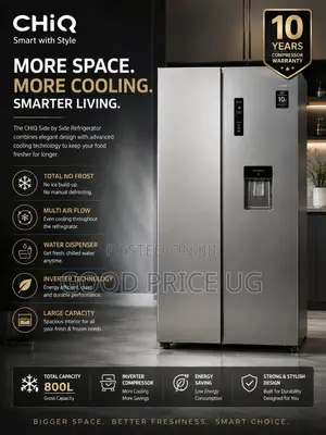 CHiQ Side by Side Refrigerator 800L