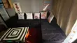 L-Seater Sofa - Black Fabric - 2