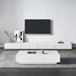 2.0m White TV Stand & Center Table Combo - 1
