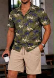 Vintage Shirt and Plain Shorts Set - 2