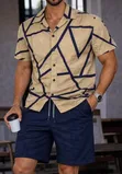Vintage Shirt and Plain Shorts Set - 5