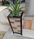 Heavy-Duty Outdoor Stone Slate Planter Pots - 1