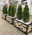Heavy-Duty Outdoor Stone Slate Planter Pots - 3
