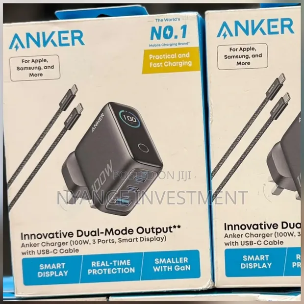 Anker 100W 3-Port USB-C Fast Charger - 1