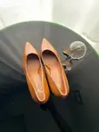 Brown Pointed Toe Kitten Heel Court Shoe - Size 39 - 1