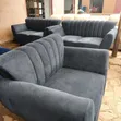 5-Seater Fabric Sofa - Gray - 2