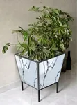 Square Ceramic Tile Flower Pots - 1