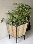 Square Ceramic Tile Flower Pots - 3
