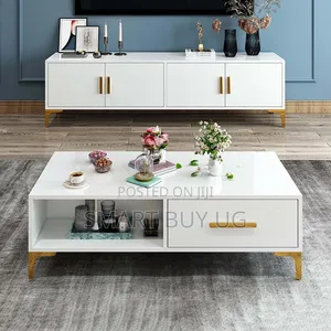Brand New 6ft White TV Stand & Center Table Combo