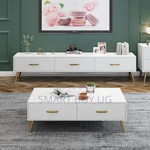 White TV Stand & Center Table Combo (180cm)