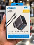 Anker 100W 3-Port USB-C Fast Charger with Smart Display - 1