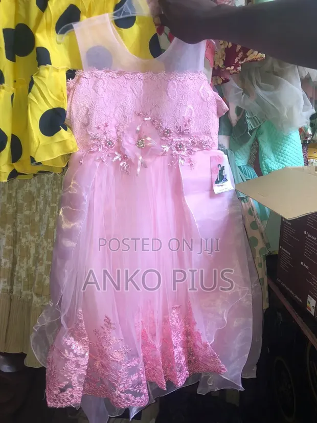 Girl's Pink Party Dress - 1