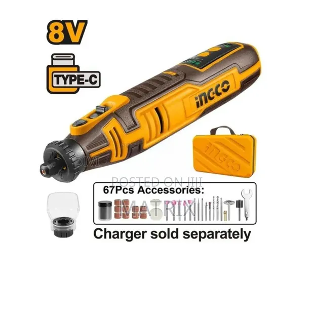 Ingco 8V Lithium-Ion Grinder - 1