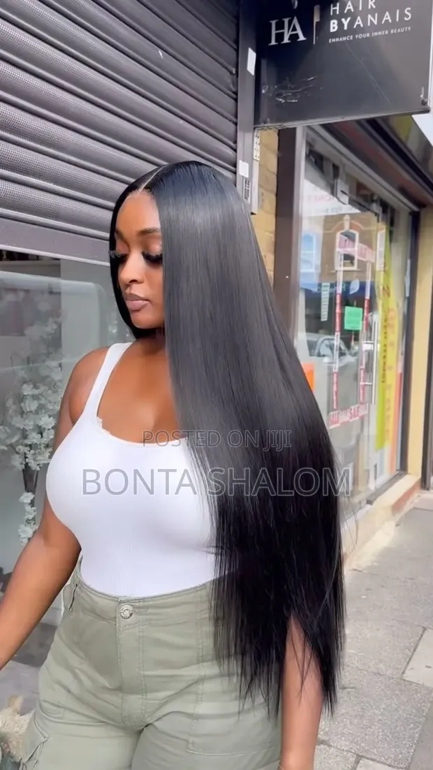 Bone Straight Semi Human Wig - 1