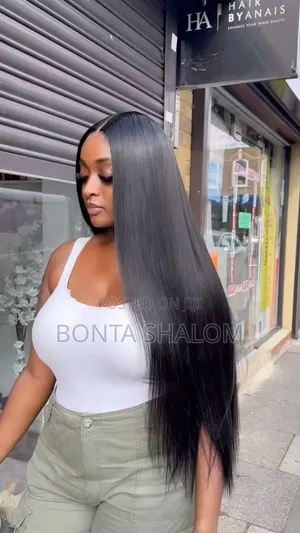 Bone Straight Semi Human Wig